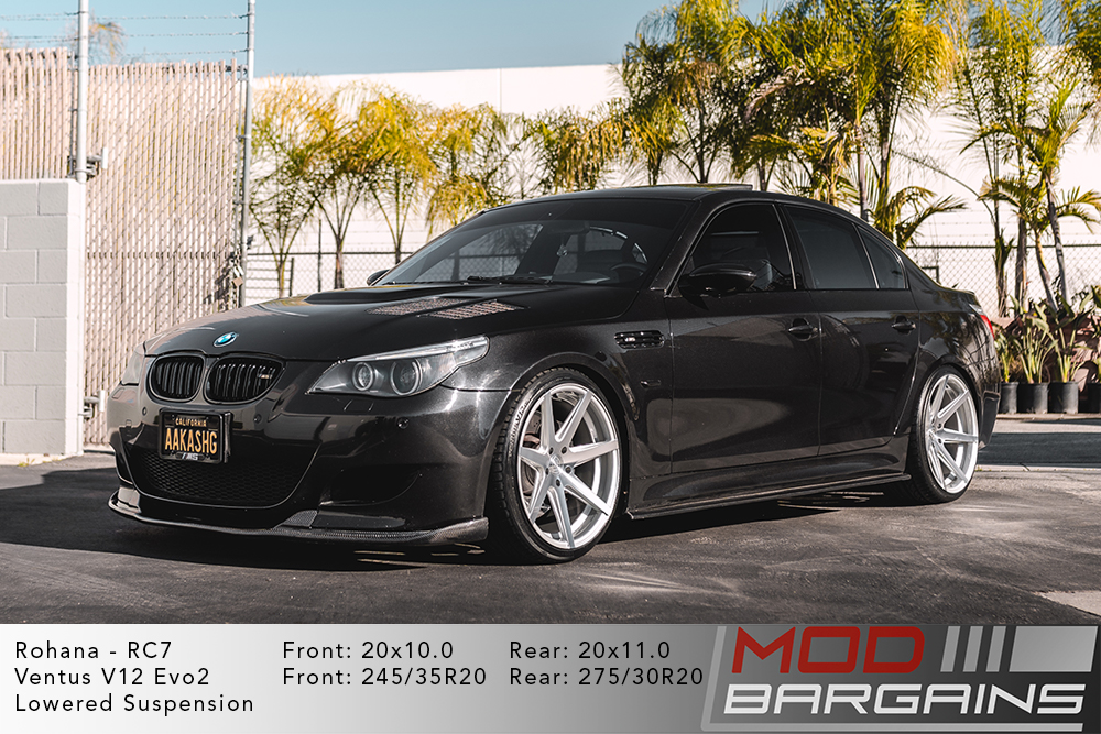 Rohana RC7 Wheels for BMW 5x120mm Machine Silver 19/20in | Rohana